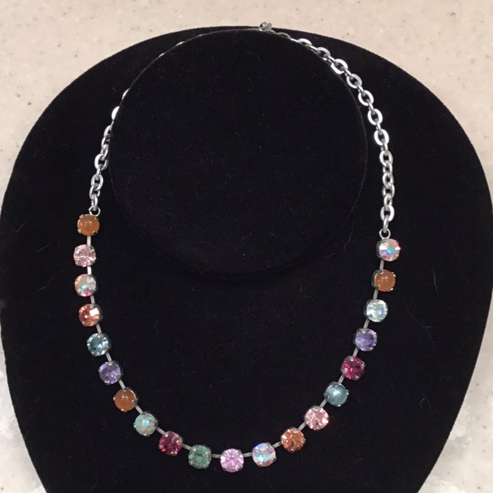 Sabika Multicolor Swarovski Crystal Necklace